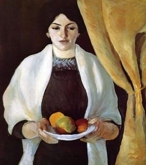 Artwork Title: Portrait with Apples: The Artist's Wife