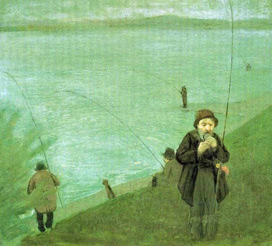 Artwork Title: Anglers on the Rhine