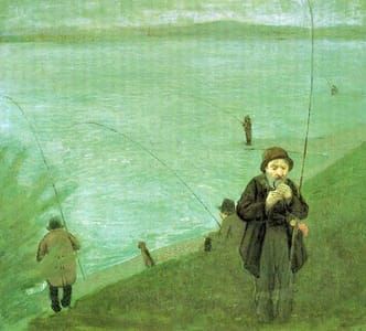 Artwork Title: Anglers on the Rhine