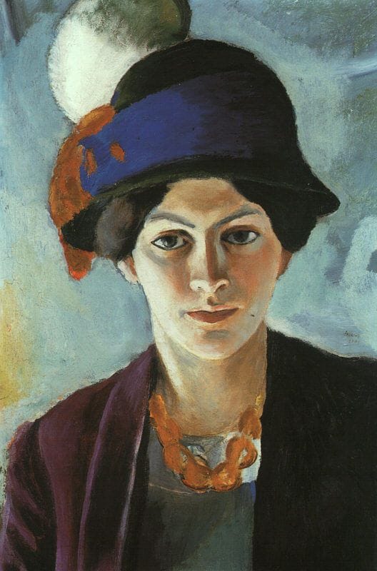 Artwork Title: Portrait of the Artist’s Wife with a Hat