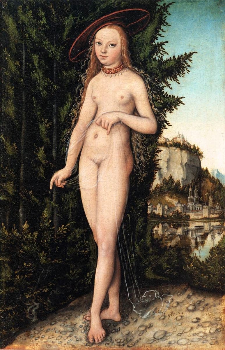 Artwork Title: Venus Standing in a Landscape