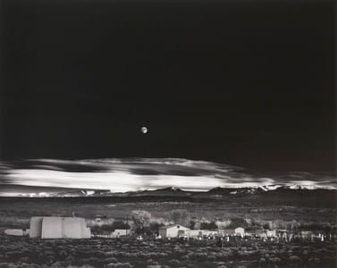 Artwork Title: Moonrise, Hernandez, New Mexico'