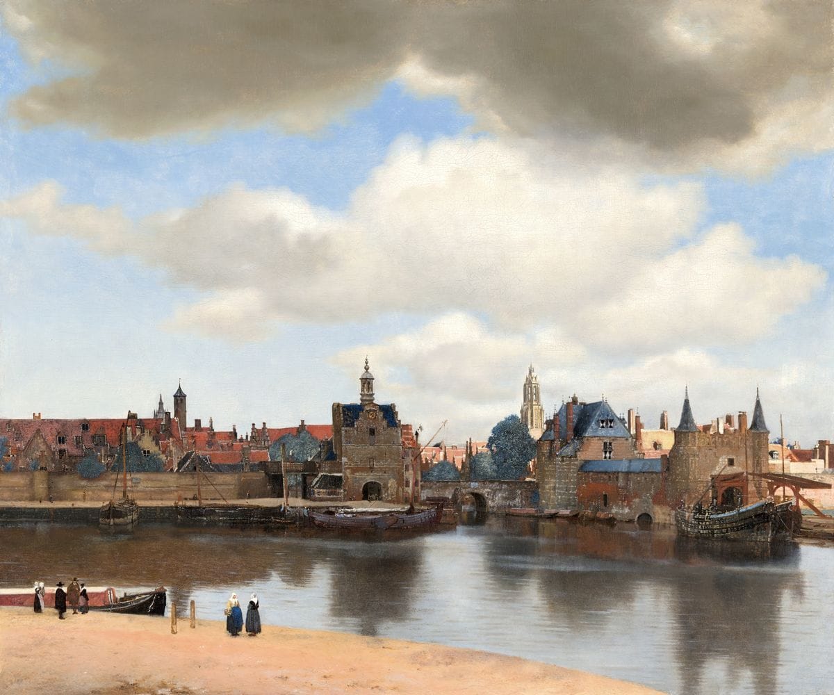 Artwork Title: Gezicht op Delft (View of Delft)