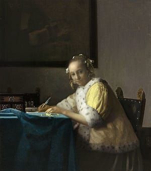 Artwork Title: A Lady Writing