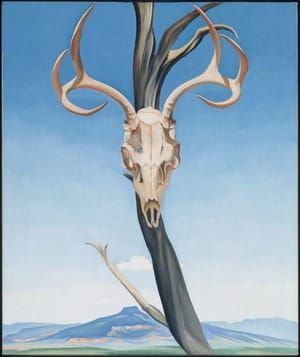 Artwork Title: Deer's Skull with Pedernal