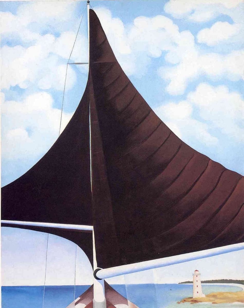 Artwork Title: Brown Sail, Wing on Wing, Nassau