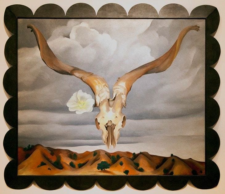 Artwork Title: Ram’s Head, White Hollyhock-Hills (Ram’s Head and White Hollyhock, New Mexico)