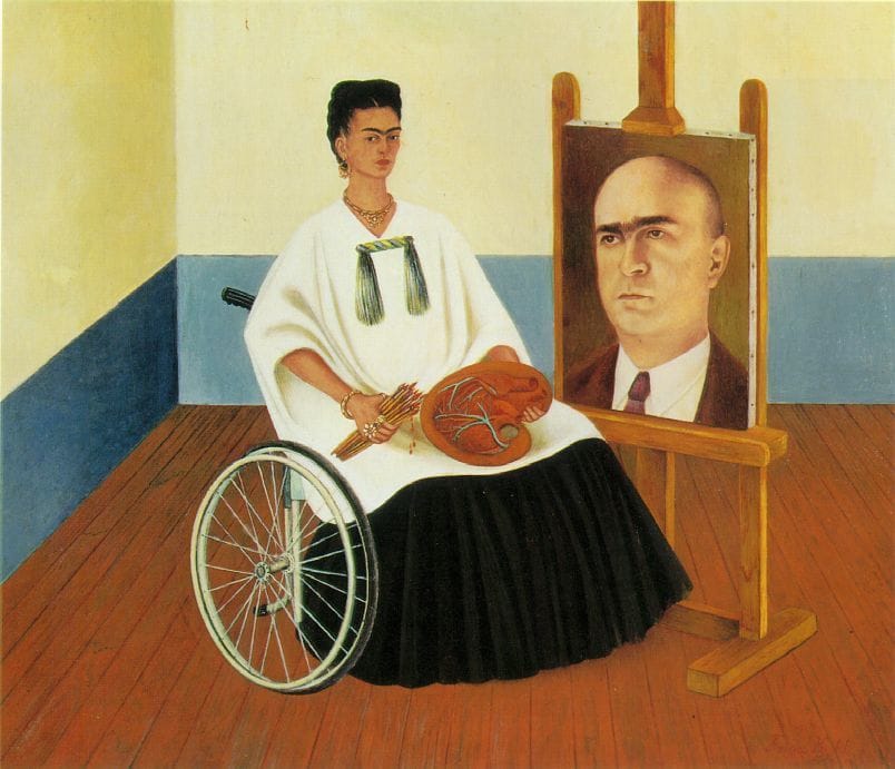 Artwork Title: Self-Portrait with the Portrait of Doctor Farill