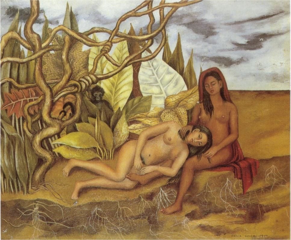 Artwork Title: Two Nudes in the Forest (The Earth Itself)
