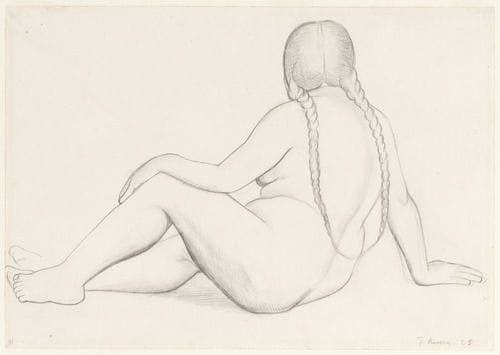 Artwork Title: Nude with Braided Hair