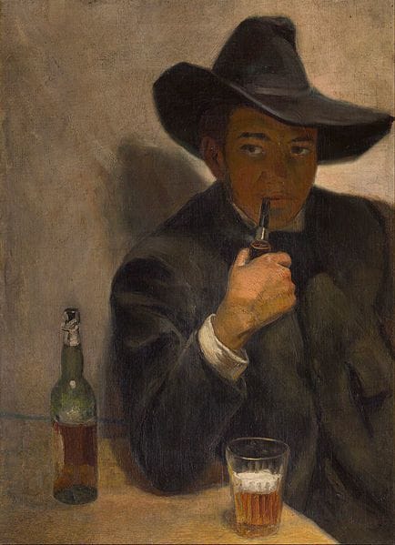 Artwork Title: Self Portrait with Broad-Brimmed Hat