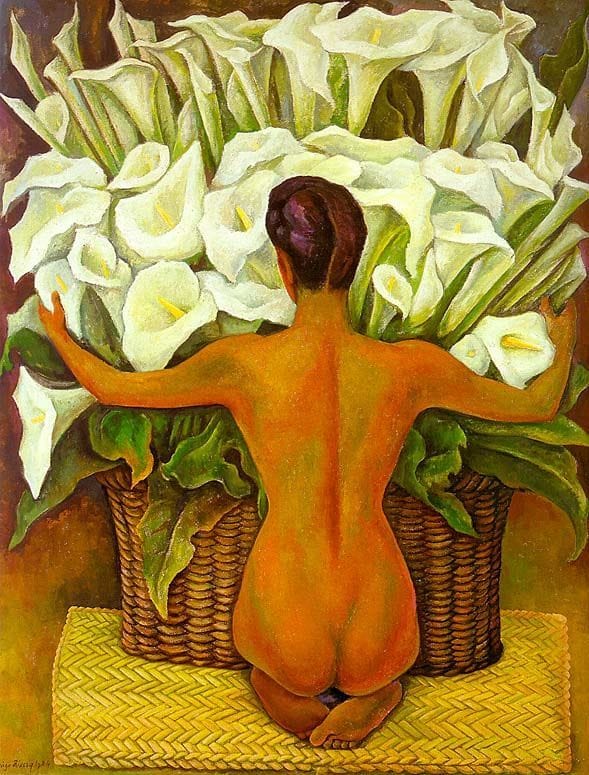 Artwork Title: Nude With Calla Lillies