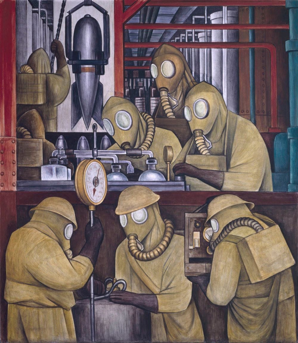 Artwork Title: Manufacture of Poisonous Gas Bombs