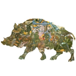 Artwork Title: Wild War Boar