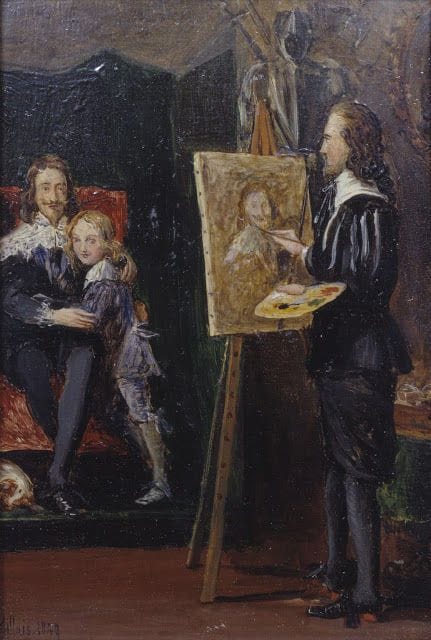 Artwork Title: Charles I and his Son in the Studio of Van Dyck