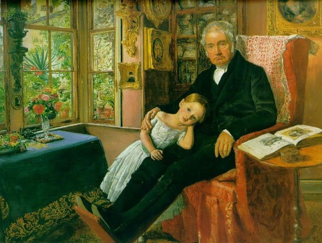 Artwork Title: James Wyatt and His Granddaughter Mary