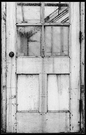 Artwork Title: Exterior Door with Glass Panes