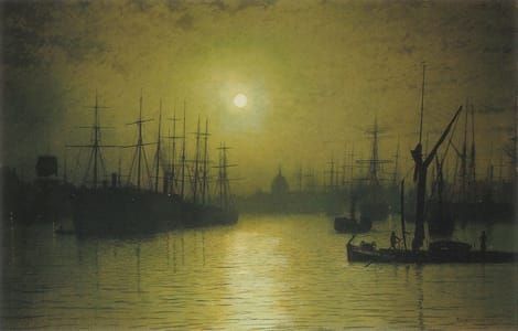 Artwork Title: Nightfall Down The Thames