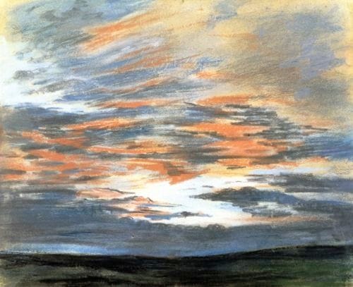Artwork Title: Study of the Sky at Sunset