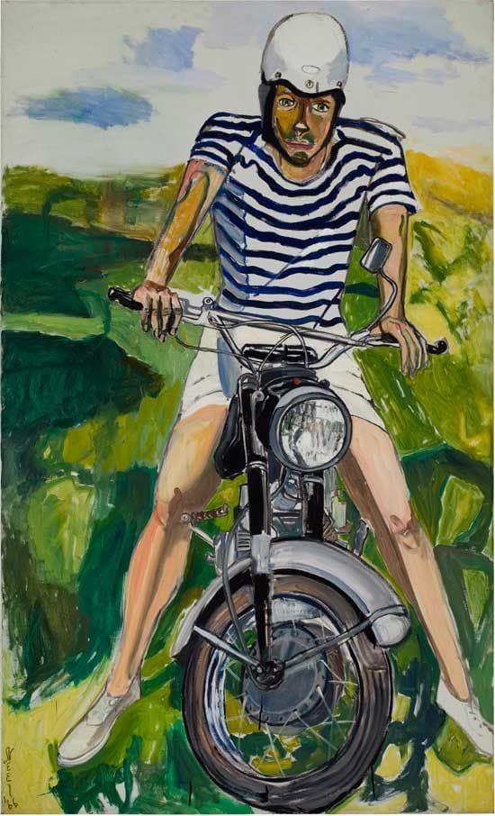 Artwork Title: Hartley on the Motorcycle