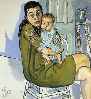 Artwork Title: Mother and Child (Nancy and Olivia)