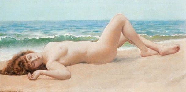 Artwork Title: Nu Sur La Plage (Nude On The Beach