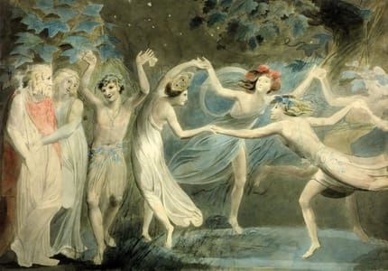 Artwork Title: Oberon, Titania and Puck with Fairies Dancing