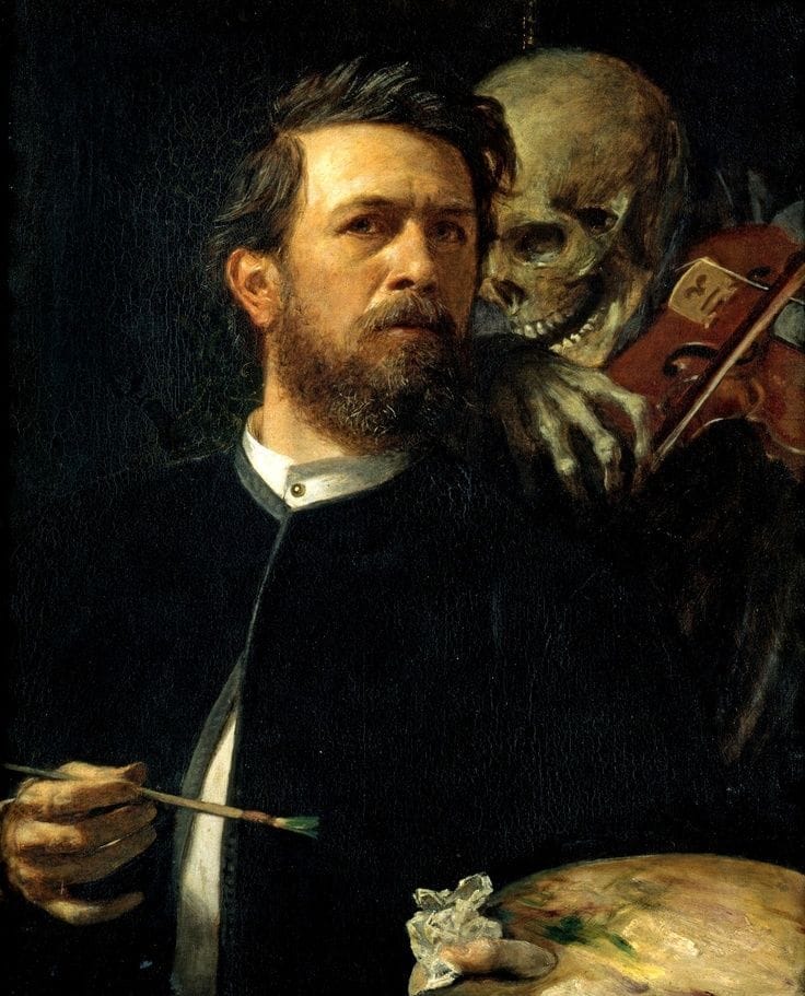 Artwork Title: Self Portrait with Death Playing the Fiddle