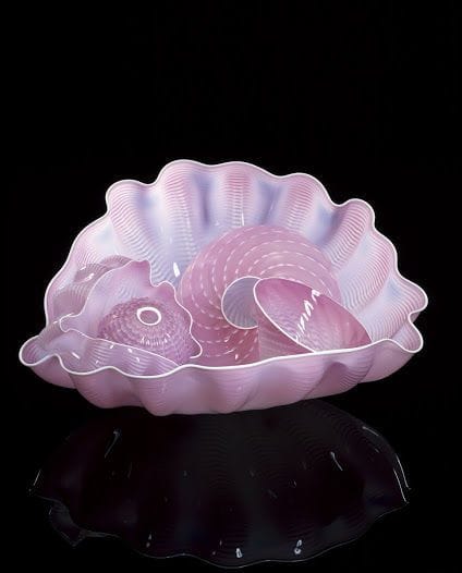 Artwork Title: Nymph Pink Seaform Set with Foam White Lip Wrap