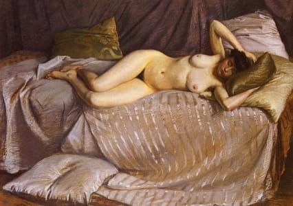 Artwork Title: Nude Lying on a Couch