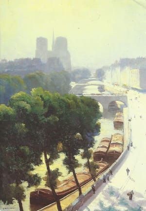 Artwork Title: Vue de Paris, effet de soleil (View of Paris, Sunshine)