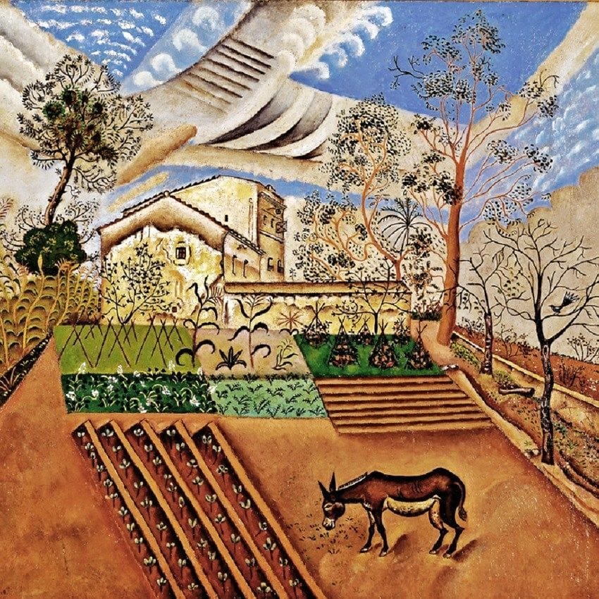 Artwork Title: The Vegetable Garden with Donkey
