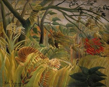 Artwork Title: Tiger In A Tropical Storm (surprised!)