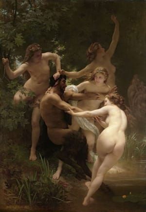 Artwork Title: Nymphs and Satyr