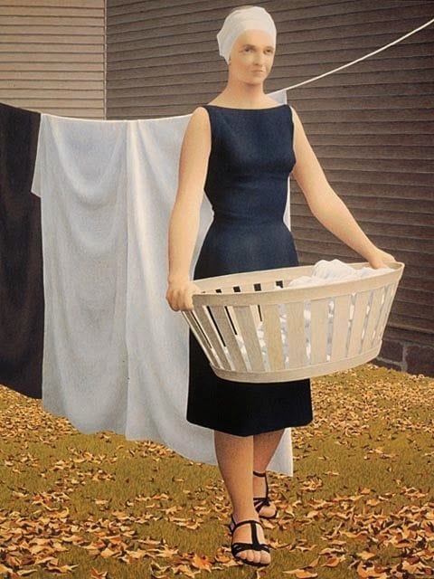Artwork Title: Woman at Clothesline