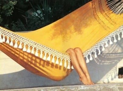 Artwork Title: Brigitte Bardot in a Hammock