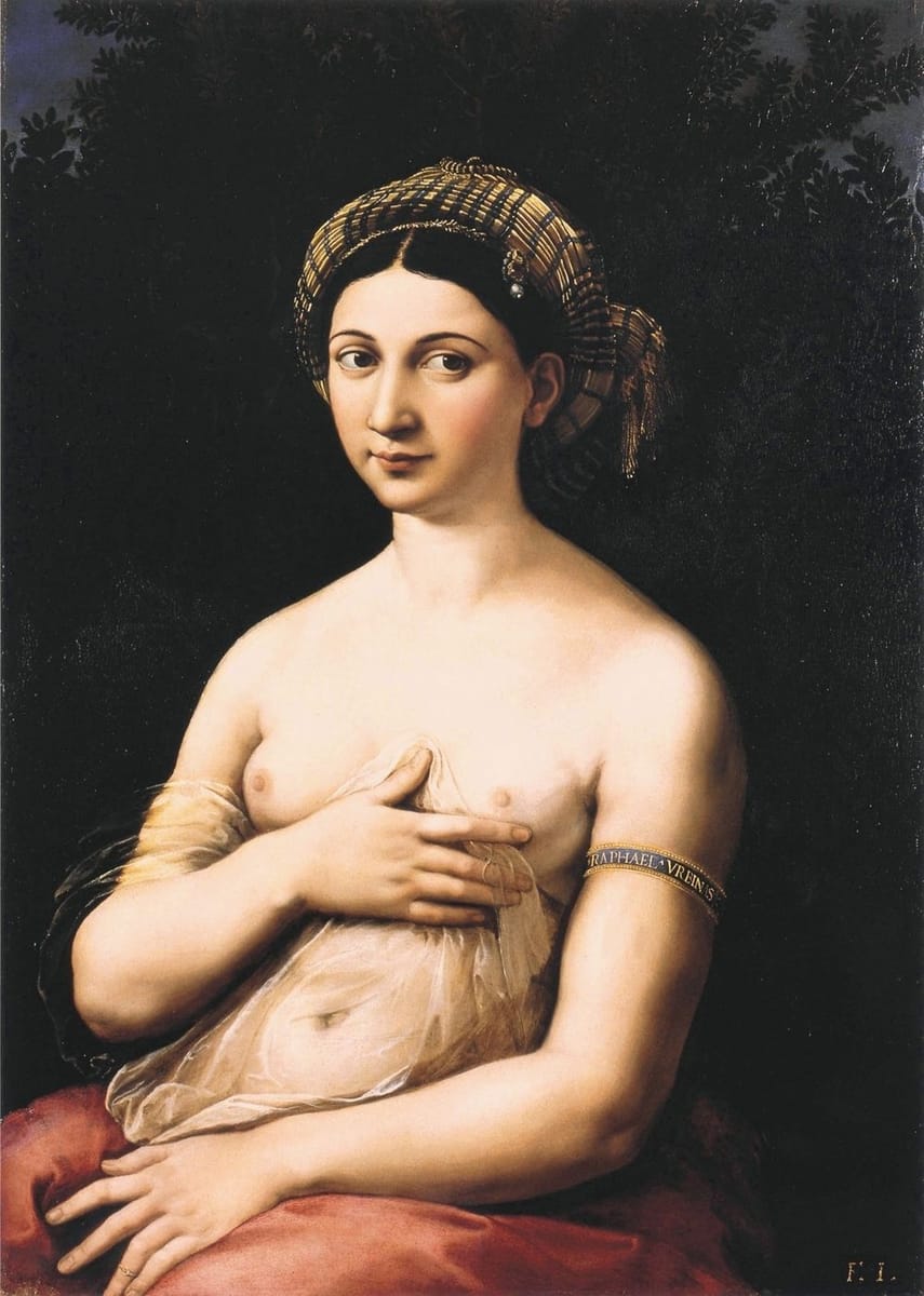 Artwork Title: Portrait of a Young Woman (La Fornarina)