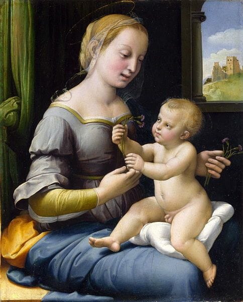 Artwork Title: Madonna Of The Pinks