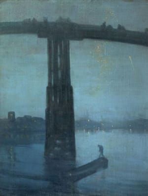 Artwork Title: Nocturne: Blue and Gold - Old Battersea Bridge