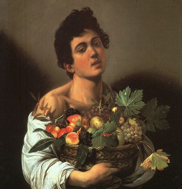 Artwork Title: Boy with a Basket of Fruit