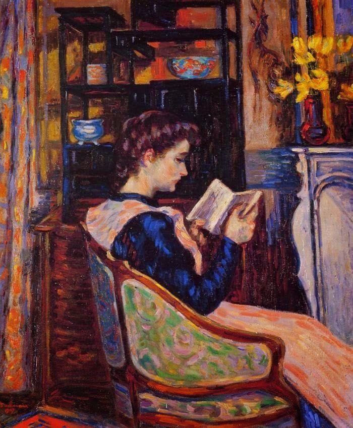 Artwork Title: Mademoiselle Guillaumin Reading