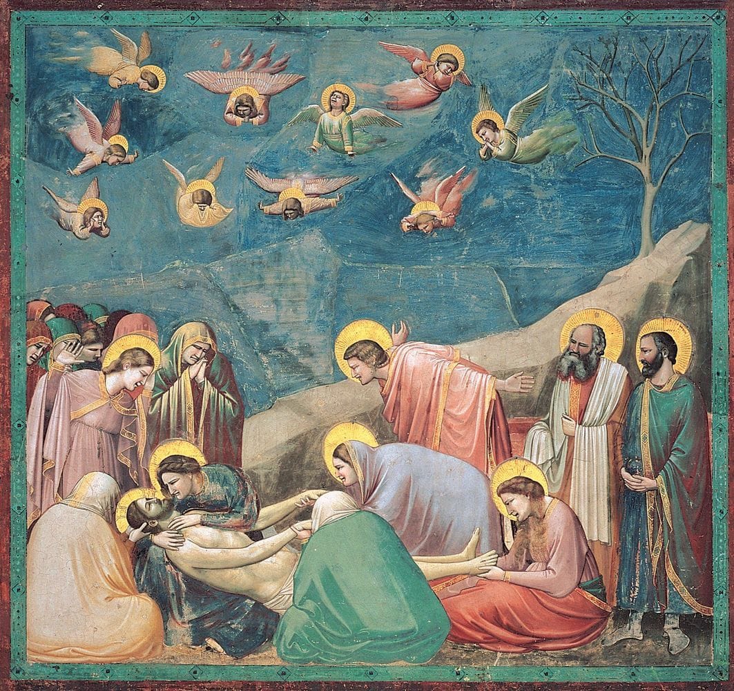 Artwork Title: Lamentación sobre Cristo muerto -  Cappella degli Scrovegni. Padua