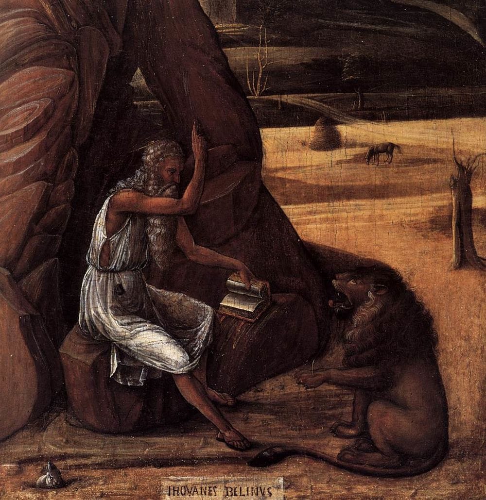 Artwork Title: St Jerome In The Desert (detail)
