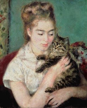 Artwork Title: Woman with Cat