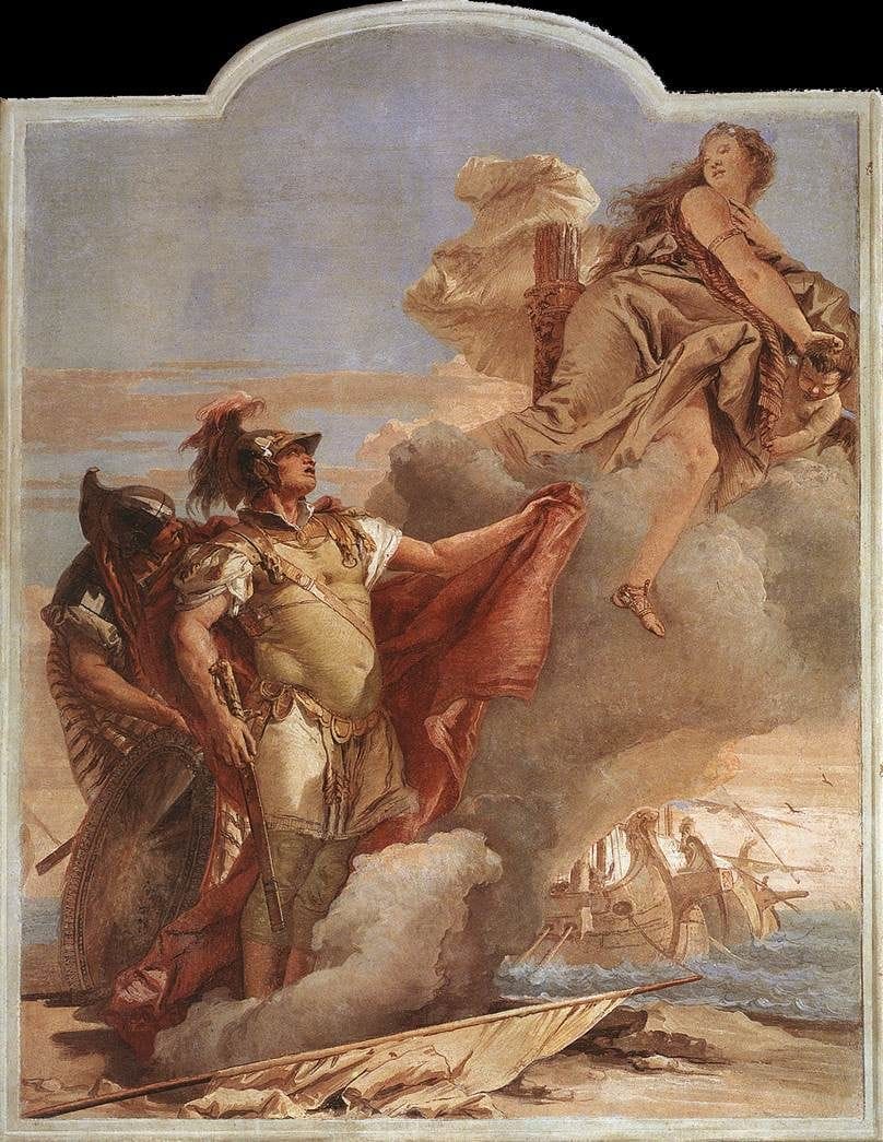 Artwork Title: Venus Appearing to Aeneas on the Shores of Carthage