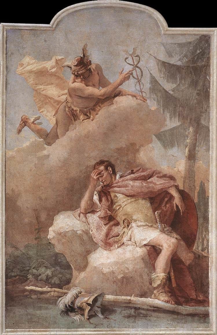 Artwork Title: Mercury Appears to Aeneas