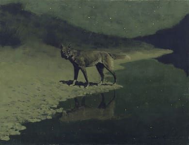 Artwork Title: Moonlight Wolf