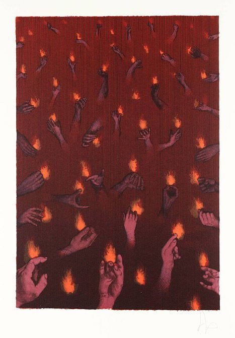 Artwork Title: Canto XIV/1: Falling Flames