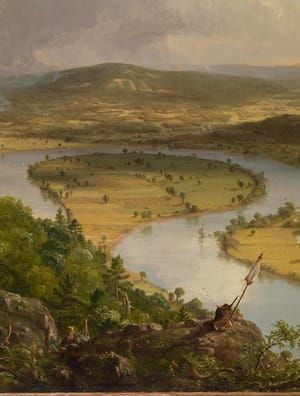 Artwork Title: View from Mount Holyoke, Northampton, Massachusetts, after a Thunderstorm—The Oxbow