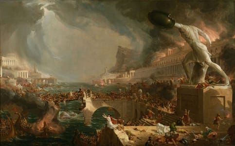 Artwork Title: The Course of Empire — Destruction